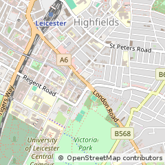 Map of Leicester