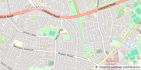 Map of Huyton