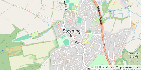 Map of Steyning, West Sussex