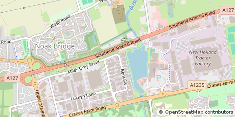 Map of Basildon, Essex