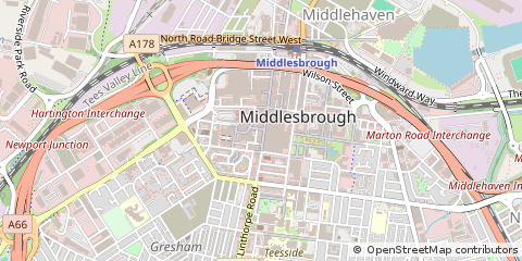 Map of Middlesbrough