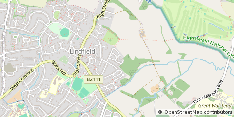 Map of Lindfield
