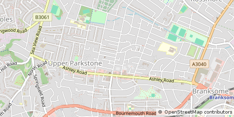 Map of Poole, Dorset