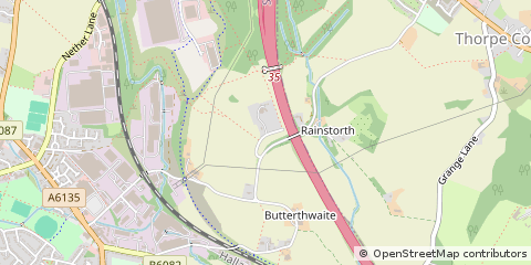 Map of Sheffield, South Yorkshire
