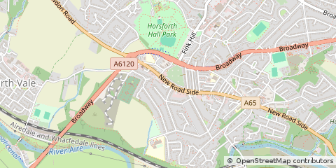 Map of Leeds, West Yorkshire