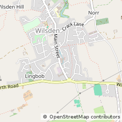 Map of Wilsden, West Yorkshire