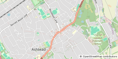 Map of Ashtead