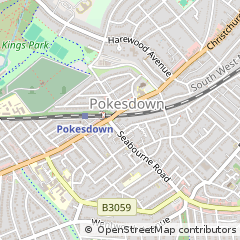 Map of Bournemouth, Dorset