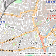 Map of Reading, Berkshire