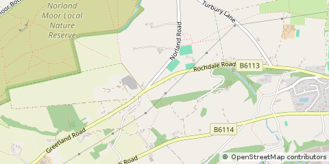 Map of Halifax, West Yorkshire