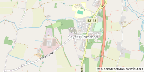 Map of Hassocks, West Sussex