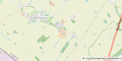 Map of Puddington, Cheshire