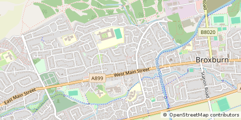 Map of Broxburn