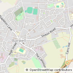 Map of Barwell, Leics
