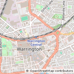 Map of Warrington, Cheshire