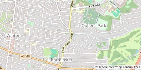 Map of Bournemouth, Dorset