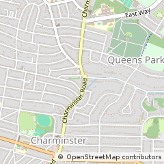 Map of Bournemouth, Dorset