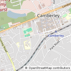 Map of Camberley, Surrey