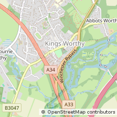 Map of Winchester, Hampshire