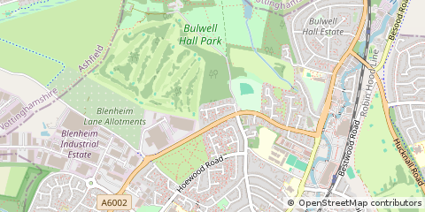 Map of Nottingham, Nottinghamshire