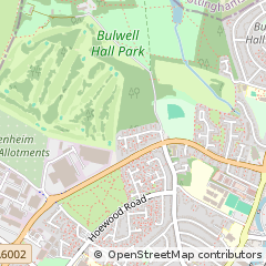 Map of Nottingham, Nottinghamshire