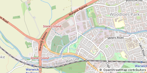 Map of Warwick