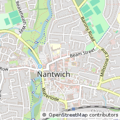 Map of Nantwich, Cheshire