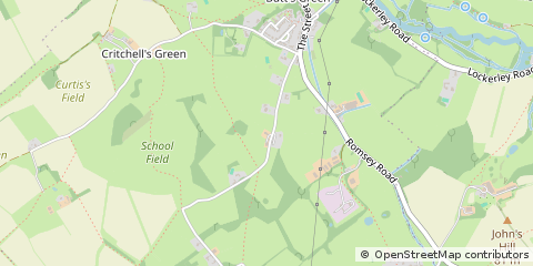 Map of Romsey, Hampshire