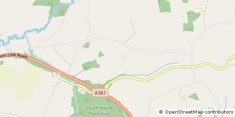 Map of South Molton, Devon