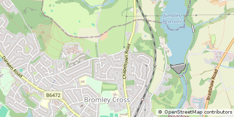 Map of Bolton, Lancashire