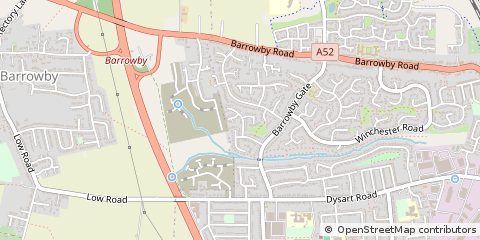 Map of Grantham, Lincolnshire