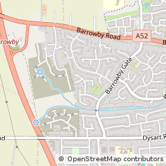 Map of Grantham, Lincolnshire