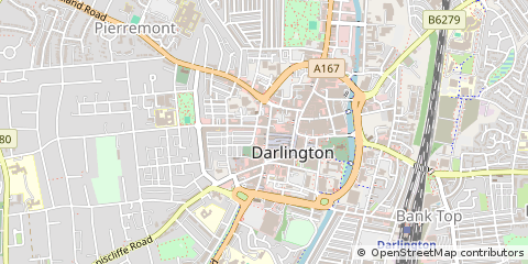 Map of Darlington