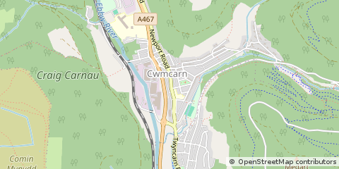 Map of Newport, Gwent