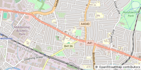 Map of Birmingham, West Midlands
