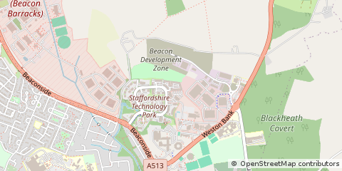 Map of Stafford, Staffordshire