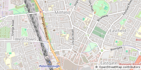 Map of Peterborough
