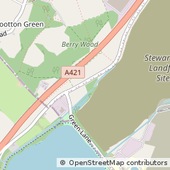 Map of Wootton, Bedfordshire