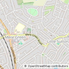 Map of Sutton Coldfield, West Midlands
