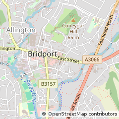 Map of Bridport, Dorset