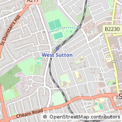 Map of Sutton, Surrey
