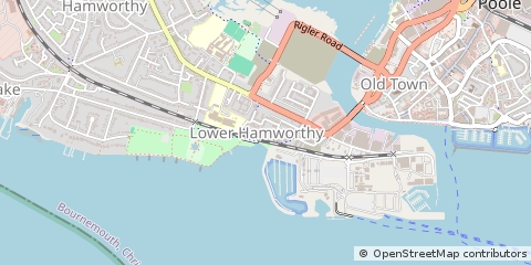 Map of Poole, Dorset