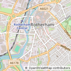 Map of Rotherham