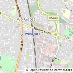Map of Tamworth, Staffs