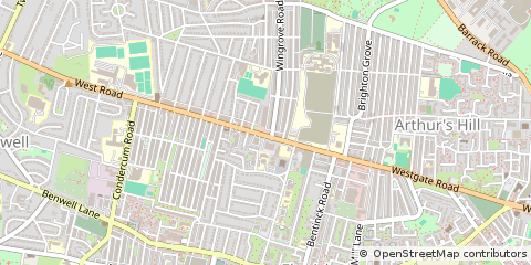 Map of Newcastle Upon Tyne