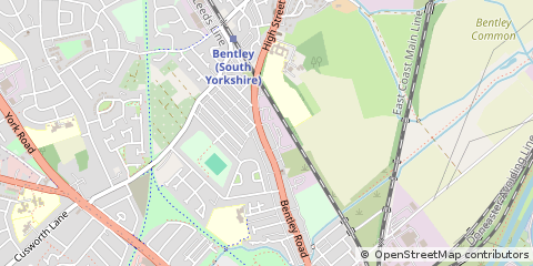Map of Doncaster