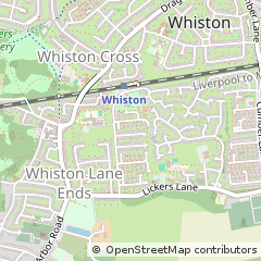 Map of Prescot, Merseyside