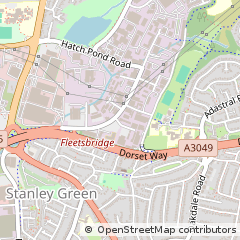 Map of Poole, Dorset
