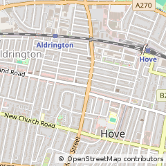 Map of Hove, East Sussex