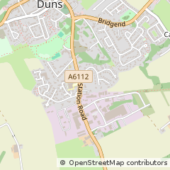 Map of Duns, Berwickshire